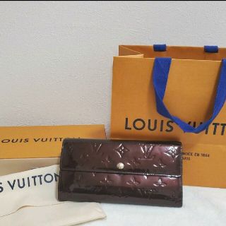 ルイヴィトン(LOUIS VUITTON)のルイヴィトン モノグラム ヴェルニ ポルトフォイユ サラ パープル(財布)