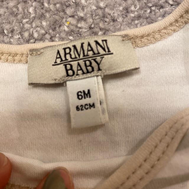 Armani(アルマーニ)のアルマーニ　半袖　ロンパース キッズ/ベビー/マタニティのベビー服(~85cm)(ロンパース)の商品写真