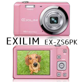 カシオ(CASIO)のCASIO コンパクトデジタルカメラ EX-ZS6PK ピンク(コンパクトデジタルカメラ)