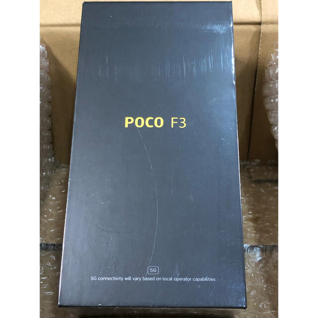 ANDROID(アンドロイド)の最新型 新品 未開封 POCO F3 with5G ホワイト global版 ♪ スマホ/家電/カメラのスマートフォン/携帯電話(スマートフォン本体)の商品写真