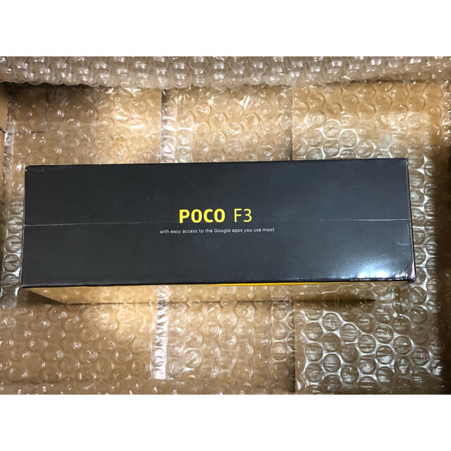 ANDROID(アンドロイド)の最新型 新品 未開封 POCO F3 with5G ホワイト global版 ♪ スマホ/家電/カメラのスマートフォン/携帯電話(スマートフォン本体)の商品写真