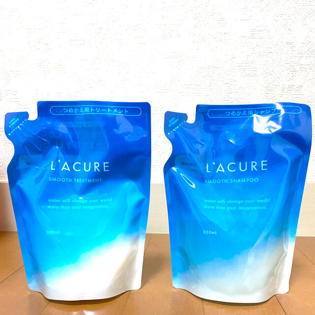 L'ACURE(ラキュア) スムースシャンプー&トリートメントセット詰替用 コスメ/美容のヘアケア/スタイリング(シャンプー/コンディショナーセット)の商品写真