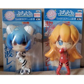 バンプレスト(BANPRESTO)の【美品】ぷちエヴァ アスカ&レイ 2体セット(アニメ/ゲーム)