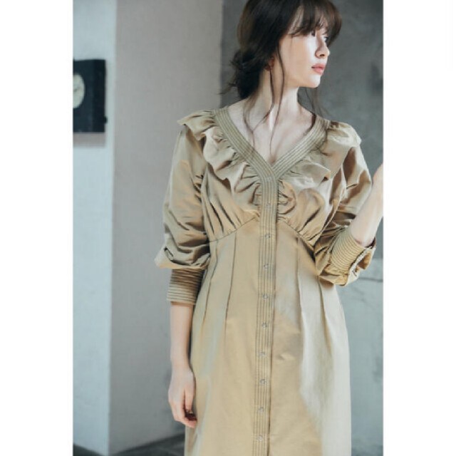 FRAY I.D - 新品 Her lip to Cotton Twill Ruffled Dress