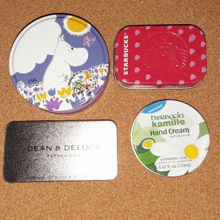 ディーンアンドデルーカ(DEAN & DELUCA)の缶ケースまとめて　ムーミン　スタバ　他(ボトル・ケース・携帯小物)