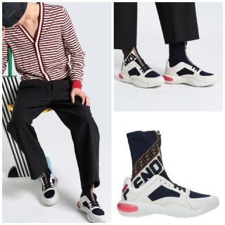 希少品⭐︎FENDI×FILA コラボ フェンディマニア ソックススニーカー クーポン配布中 希少品⭐︎FENDI×FILA コラボ フェンディマニア ソックススニーカー スニーカー