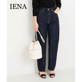 イエナ(IENA)のIENA 定番人気！セルビッチハイライズデニム ワイドデニム 34 ネイビー 紺(デニム/ジーンズ)