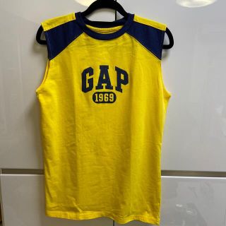 ギャップキッズ(GAP Kids)の美品☆GAPランニングイエロー×ネイビー160サイズ(Tシャツ/カットソー)