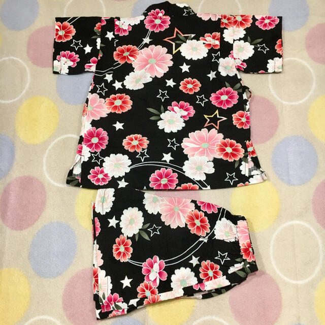 90 甚平　浴衣 キッズ/ベビー/マタニティのキッズ服女の子用(90cm~)(甚平/浴衣)の商品写真