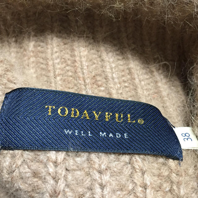 TODAYFUL(トゥデイフル)の美品 15AW TODAYFUL トゥデイフル アンゴラ タートル ニット レディースのトップス(ニット/セーター)の商品写真