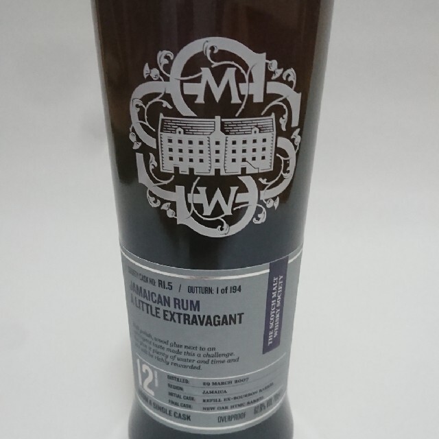 【期間限定お試し価格】 SMWS RUM モニマスク12年 ウイスキー