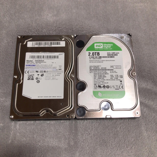 Western Digital 2TB HDD２台