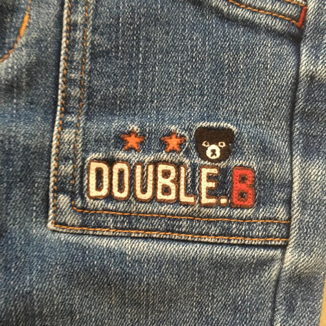 DOUBLE.B(ダブルビー)のミキハウス ダブルビー デニムパンツ 90 キッズ/ベビー/マタニティのキッズ服男の子用(90cm~)(パンツ/スパッツ)の商品写真