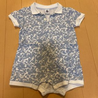 プチバトー(PETIT BATEAU)の【まとめ買い対象】訳あり‼️PETIT BATEAU ロンパース 6M-67cm(ロンパース)