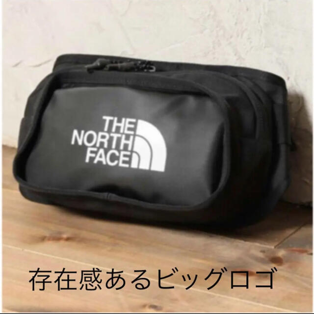 THE NORTH FACE(ザノースフェイス)の【未開封新品】ノースフェイス　ボディーバッグ　3L ビッグロゴ　黒色　男女兼用 レディースのバッグ(ボディバッグ/ウエストポーチ)の商品写真