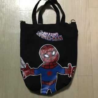 マーベル(MARVEL)の【MARVEL】トートバッグ／スパイダーマン／黒(トートバッグ)