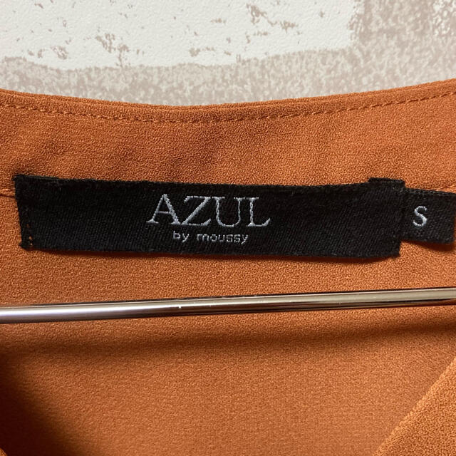 AZUL by moussy(アズールバイマウジー)のAZUL レディース ノースリーブ  プルオーバー S ブラウン レディースのトップス(カットソー(半袖/袖なし))の商品写真