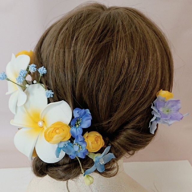 髪飾り ヘアパーツ 前撮り 結婚式 プルメリアの通販 By フラウ S Shop ラクマ