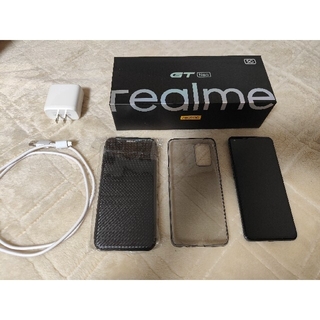 realme GT Neo 8/128GB（ブラック）手帳型カバー付き(スマートフォン本体)