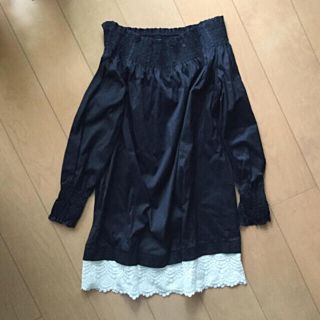 ザラ(ZARA)の2WAYチュニックワンピース ★オフショルダーOK★ XSサイズ(チュニック)