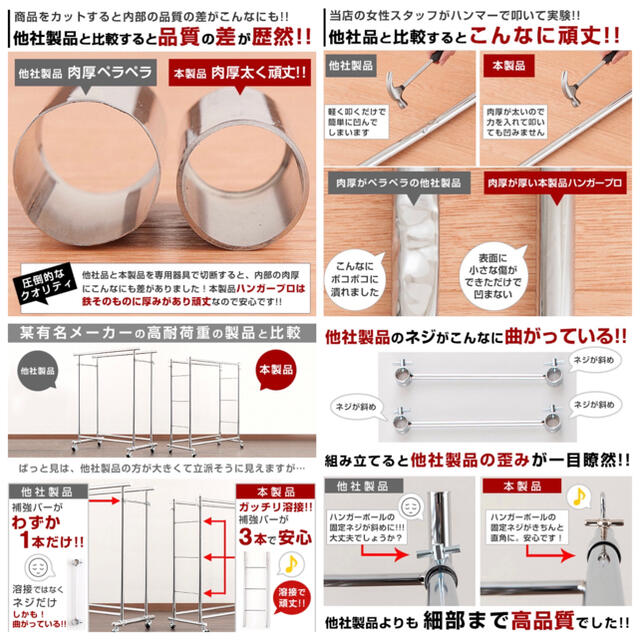 ★ 【 驚異の高耐荷重150kg & 送料無料 】★ ブランド「ルミナス」 3