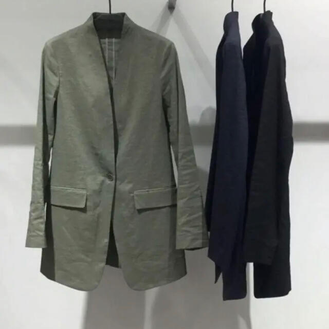 Theory 18SS リネンロングジャケット36cm身幅