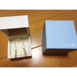 カナルヨンドシー(canal４℃)の4℃イエローゴールド ピアス(ピアス)