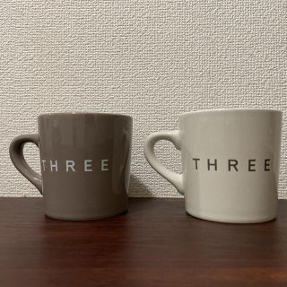 スリー(THREE)の美品♡THREE ペアマグカップ(グラス/カップ)