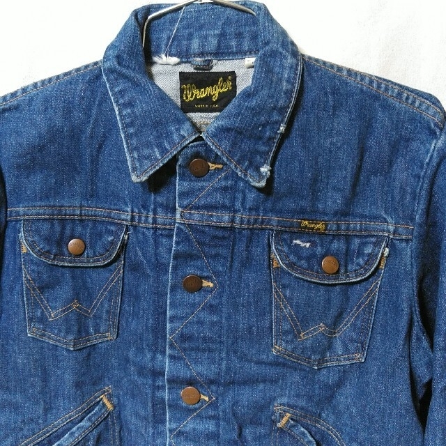 Wrangler Gジャン デニム 124MJ USED Vintage 【国内廃番】 値下げ60S wrangler 124mjデニムジャケット Gジャン ビンテージ Gジャン/デニムジャケット