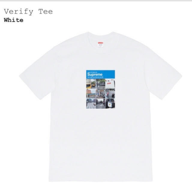 Supreme(シュプリーム)のSupreme Verify Tee M メンズのトップス(Tシャツ/カットソー(半袖/袖なし))の商品写真