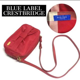 バーバリーブルーレーベル(BURBERRY BLUE LABEL)のブルーレーベルクレストブリッジ リボンミニショルダーバッグ(ショルダーバッグ)