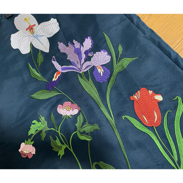 ●AmeriVintageアメリヴィンテージ花パッチワーク青緑スカート