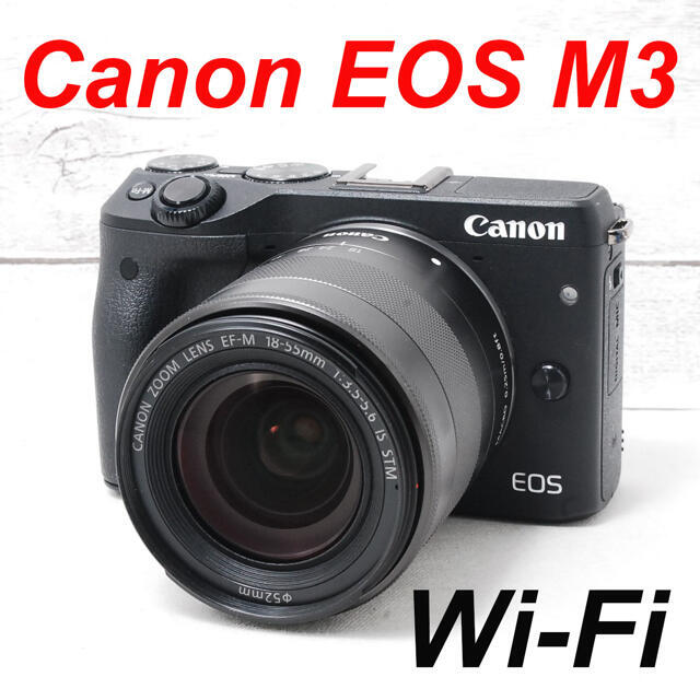 ❤️純正カバー付き❤️Wi-Fi＆自撮り❤️Canon EOS M3