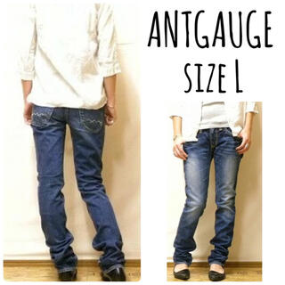 アントゲージ(Antgauge)のANTGAUGE stitch accent tight straight L(デニム/ジーンズ)