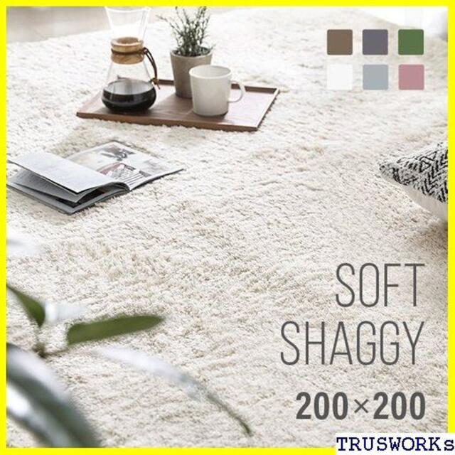 《送料無料》 ラグ シャギーラグ rug 200×200 ット 冬用 夏用 1