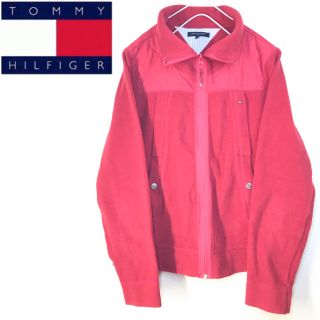 トミーヒルフィガー(TOMMY HILFIGER)の【希少】TOMMYHILFIGER スウィングトップ 起毛 キルティング レッド(ブルゾン)