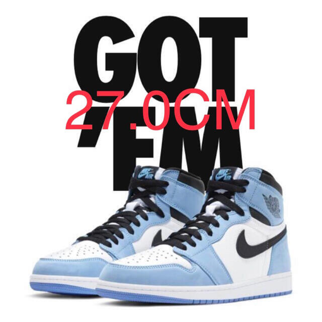 NIKE AIR JORDAN1 HIGH OG UNIVERSITY BLUE