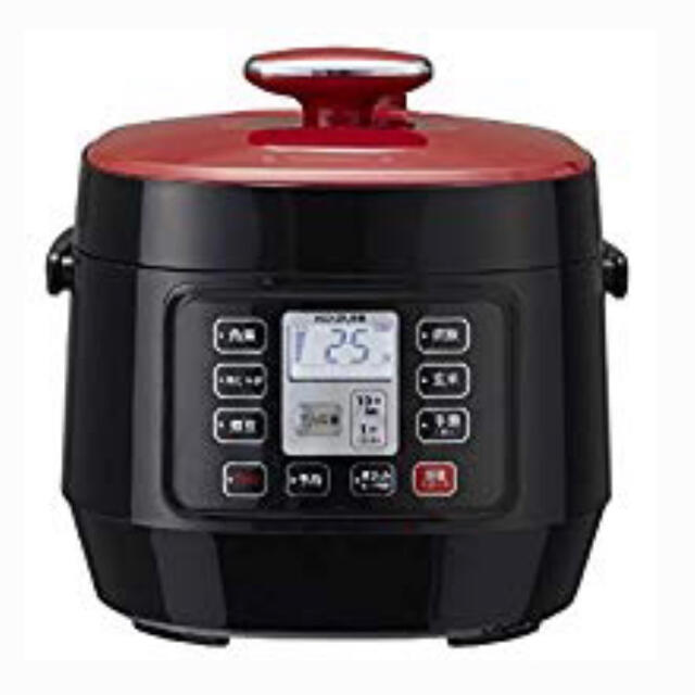 KOIZUMI(コイズミ)のKOIZUMI マイコン電気圧力鍋 レッド KSC-3501/R  インテリア/住まい/日用品のキッチン/食器(鍋/フライパン)の商品写真