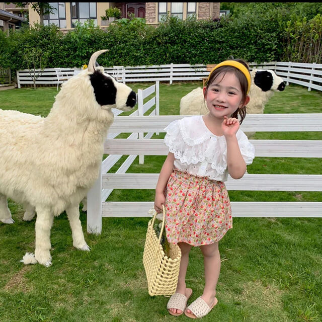 海外輸入子供服90㎝　在庫なし　1点限り☺︎ キッズ/ベビー/マタニティのキッズ服女の子用(90cm~)(ワンピース)の商品写真