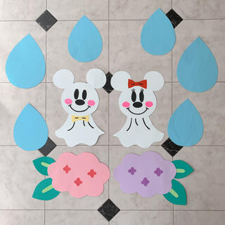 壁面飾り【梅雨】(型紙/パターン)