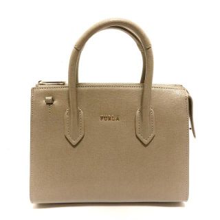 フルラ(Furla)のFURLA(フルラ)美品  - ダークグレー レザー(ハンドバッグ)