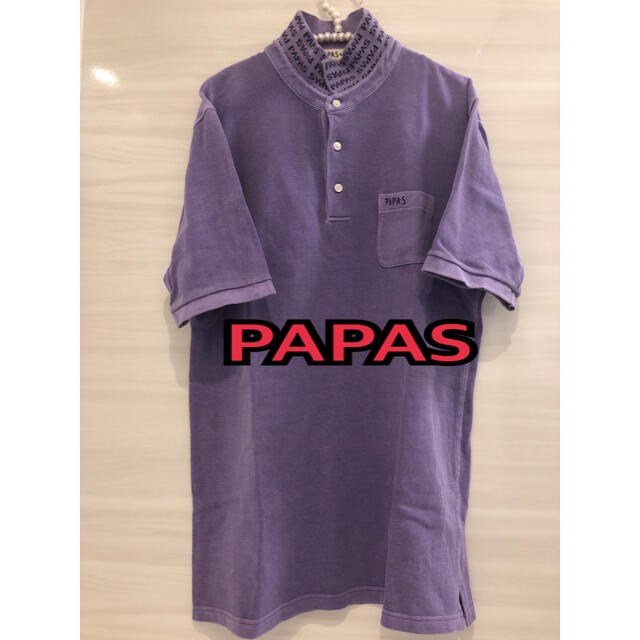 ポロシャツ パパス  papas  　Lサイズ　日本製　百貨店購入