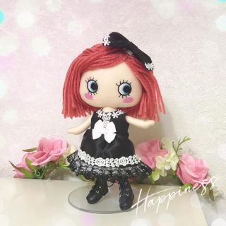 アタオ(ATAO)のイーマリー服　黒ゴスロリ風ワンピースセット(ぬいぐるみ)