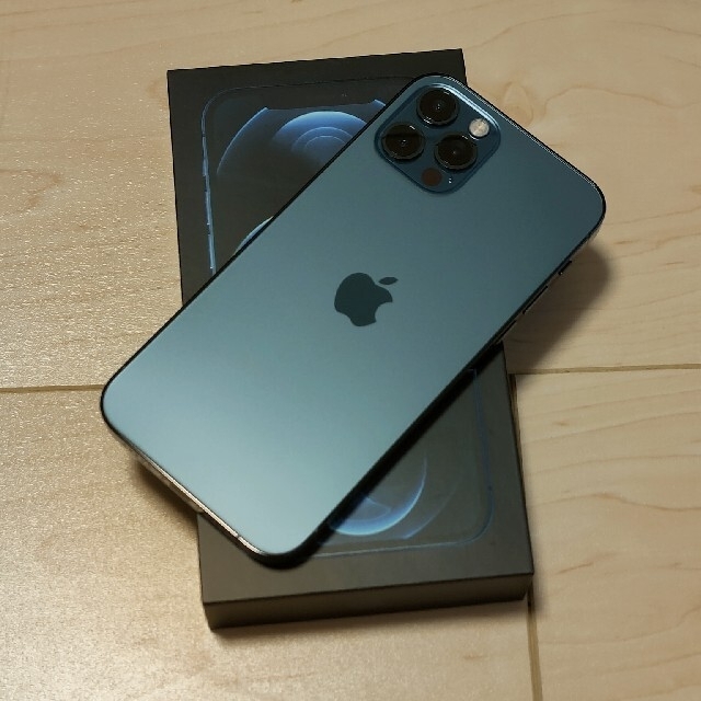 iPhone12pro 128GB パシフィックブルー オマケ多数 - スマートフォン本体