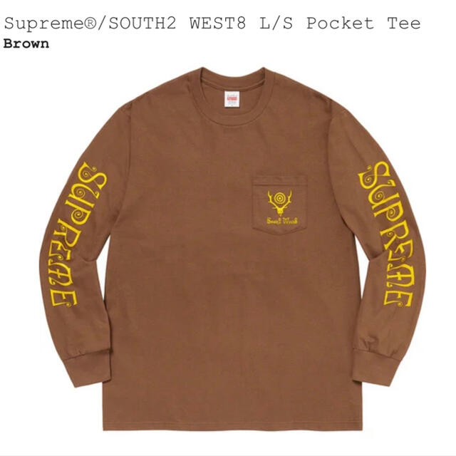 Supreme SOUTH2 WEST8 L/S Pocket Tee XL