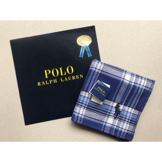 ポロラルフローレン(POLO RALPH LAUREN)の【新品】ポロ ラルフローレン チェックデザインタオルハンカチ (ハンカチ/ポケットチーフ)