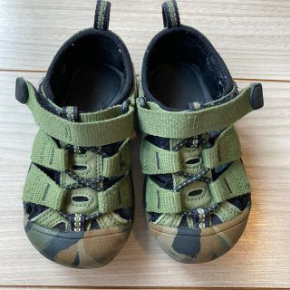 キーン(KEEN)のKeen キーン サンダル NEWPORT H2 迷彩　キッズ 13.5(サンダル)