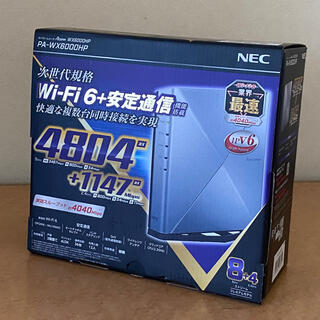 エヌイーシー(NEC)の値下げAterm wx6000hp  PA-wx6000hp  wifi6 美品(PC周辺機器)
