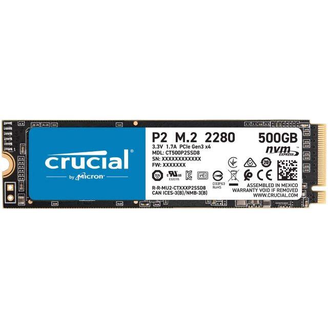 Crucial SSD P2シリーズ 500GB CT500P2SSD8JP