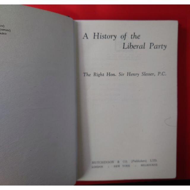 自由党の歴史(A History of the Liberal Party)